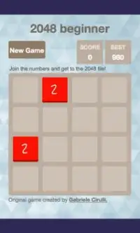 2048 Beginner Screen Shot 0