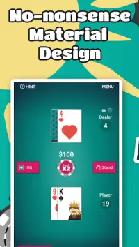 Blackjack: 21 Casino Card Game Screen Shot 4