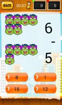 Turtles Ninja Joke Math Screen Shot 1