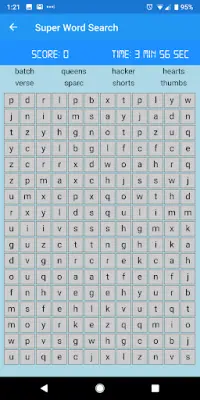 Super Word Search Screen Shot 1