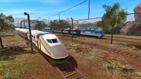 Train Racing Euro Simulator 3D: Поездные игры Screen Shot 4