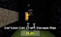 Angry Cartoon Cat Craft Escape Map Screen Shot 0