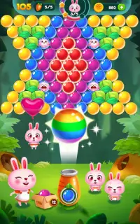 Bubble Bunny: Animal Forest Shooter Screen Shot 11