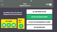 Bible Trivia Quiz Screen Shot 7