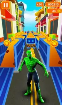 Subway Spider- Amazing Runner 2018 Screen Shot 11