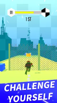 Turtle Parkour Race 3D - Free Screen Shot 1