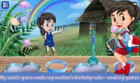 لعبة خالتي تطبخ كعكة ميلاد امي - العاب طبخ Screen Shot 4