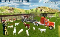 Wild Animal Truck Transport Offline driving game Screen Shot 0