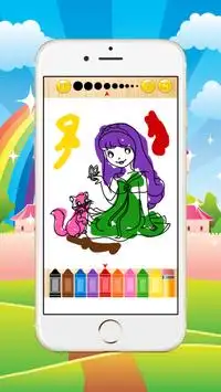 Princess Coloring dla dzieci Screen Shot 7