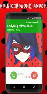 Call From Ladybug Miracul Screen Shot 0
