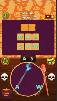 Witch Word: halloween puzzle Screen Shot 1