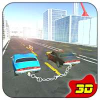 Chained 3D Cars - City Rush Race