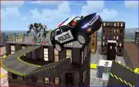 Police Robot Car Roof Stunts Screen Shot 8