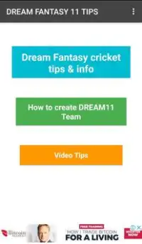 Fantasy Cricket - Dream 11 Tips Screen Shot 0