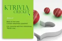 K-trivia Cricket Lite Screen Shot 1
