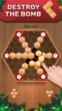 Wooden 100 Block Puzzle - Classic Wood Brain Game Screen Shot 2