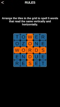 Five Words - Free  - A Word Matrix Puzzle Game Screen Shot 6