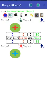 Racquet Game(Tennis,pickleBall ...) Match Scorer Screen Shot 2