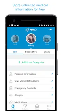 MyID – Medical ID Profile Screen Shot 1