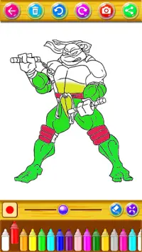 Color the super turtle legend ninja Screen Shot 1