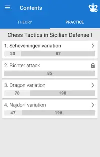 Chess Tactics in Sicilian Defense 1 Screen Shot 1