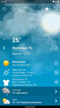 Pogoda Polska XL PRO Screen Shot 0