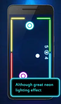 Hockey game - Neon Air Hockey Screen Shot 3