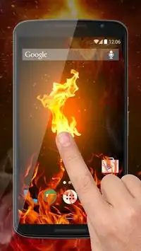 Ekran Ogień Prank Screen Shot 1