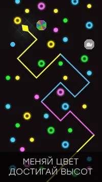 Neon Color Snake - Avoid Blocks, slither faster! Screen Shot 4