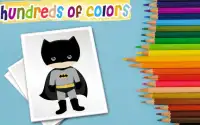 Mini superhero coloring game Screen Shot 2