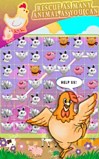 Farm Pet Rescue Game : Match 3 Puzzle Pet Quest Screen Shot 3