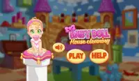 Baby Doll House Cleaning Princess Room Game Screen Shot 0