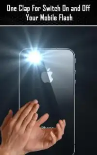 Mobile Torch On Clap Screen Shot 1