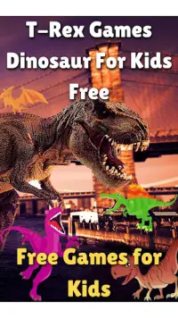 Dinozaur T-Rex Gry Dla Dzieci Screen Shot 0