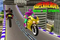 Superheroes Bike Stunts Screen Shot 7
