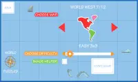 World Map Puzzle Screen Shot 1