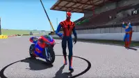 Super Hero Moto Bike Highway Racer 3d Racing Games Screen Shot 7