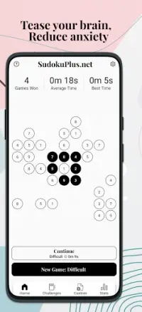 Sudokuplus.net –free sudoku. Solve classic puzzles Screen Shot 1