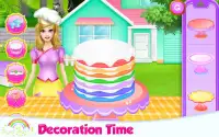 Lovely Rainbow Cake Cooking Screen Shot 19