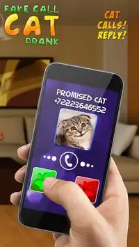 Fake Call Cat Prank Screen Shot 2