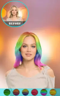 Cambiador de cabello Photo Booth Screen Shot 14