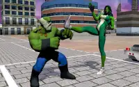 She-Bulk Super Girl Warrior: Choque de monstruos Screen Shot 10