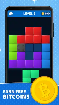 Bitcoin Block Puzzle - Earn Bitcoins Free Screen Shot 4