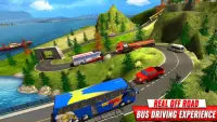 OffRoad Tourist Coach Bus Driving Games Screen Shot 4