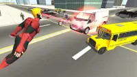飛行 スーパー ヒーロー 復讐： グランド 都市 キャプテン ゲーム Screen Shot 14