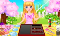 game cooking of the barbecue  for girls and boys Screen Shot 3