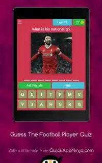 Guess The Football Player Quiz Screen Shot 17