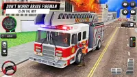 FireFighter:Fire Truck Driving Screen Shot 1