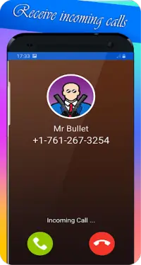 video call from bullet, and chat prank Screen Shot 3