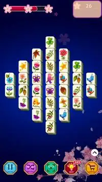 Mahjong Solitaire Flower Screen Shot 0